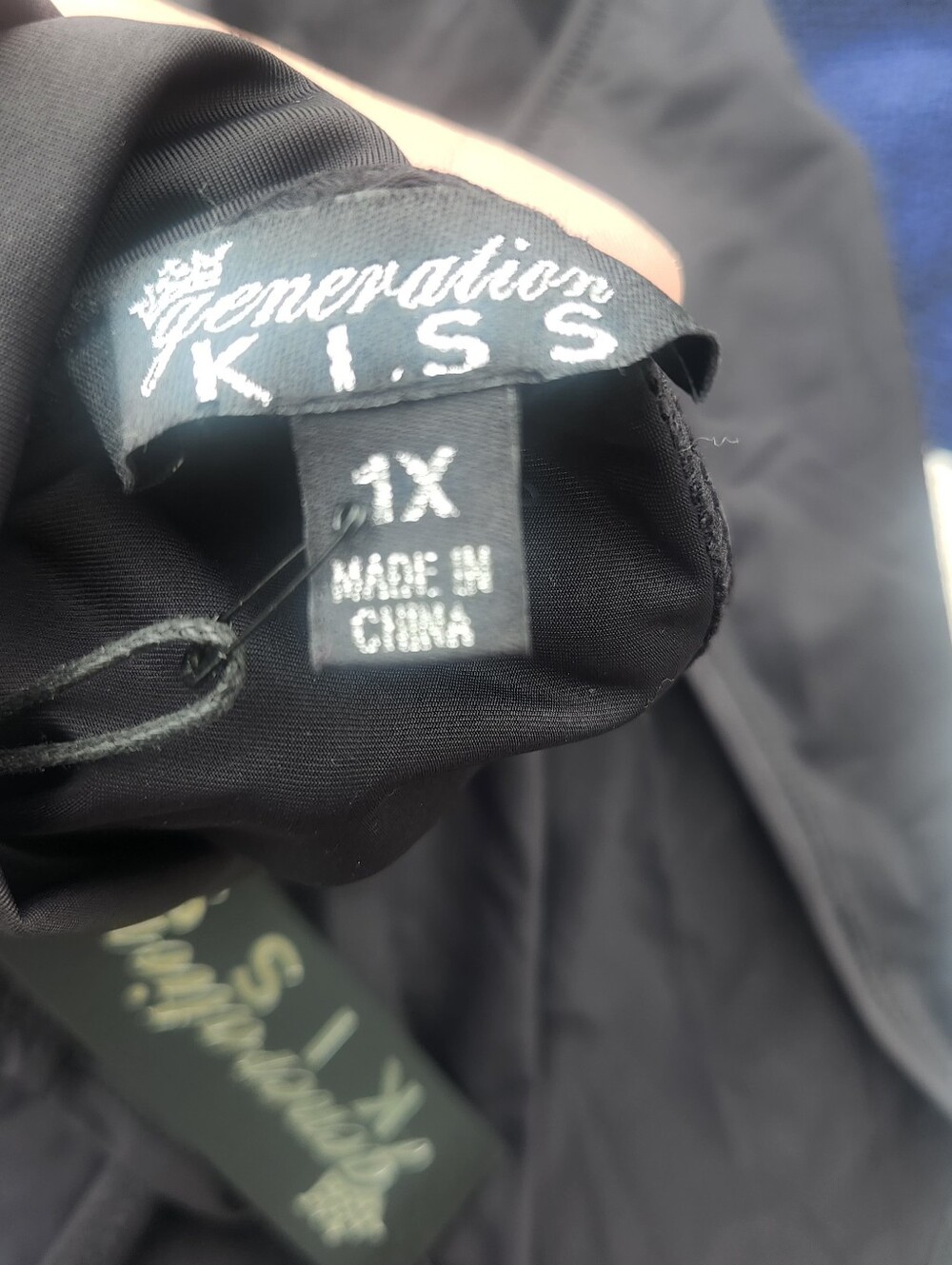 Generation K.I.S.S. Black Women's 1X Top